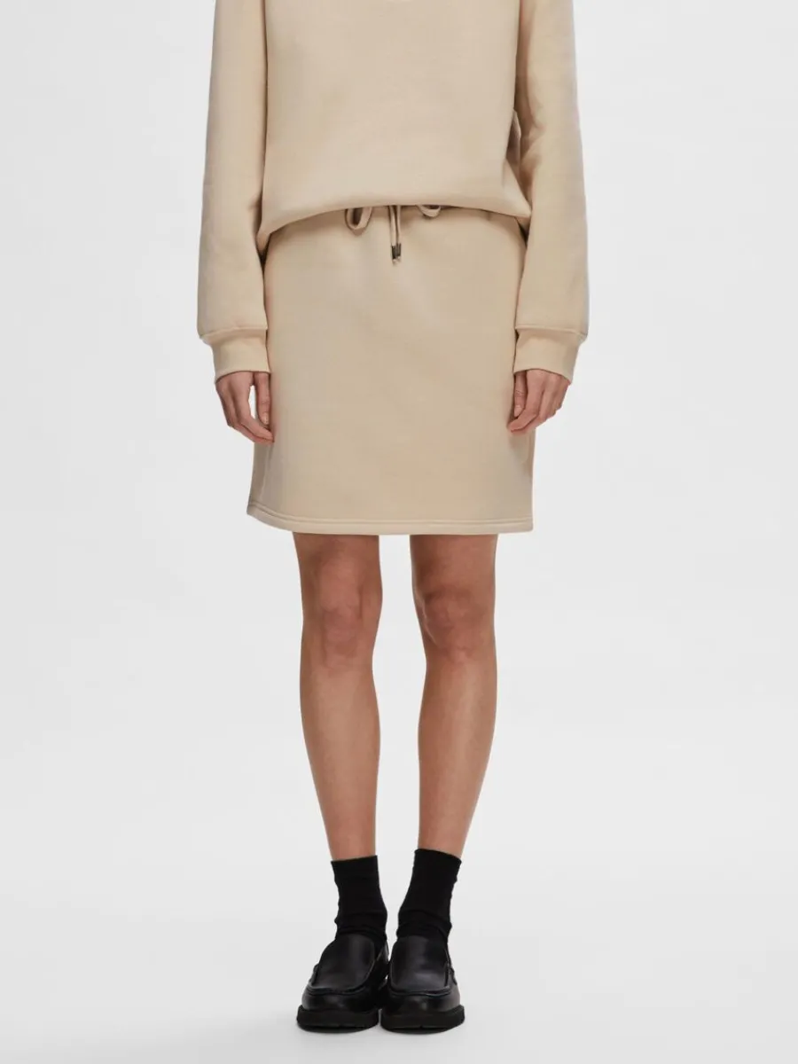 jersey_minikjol_1-1.webp SELECTED JERSEY MINIKJOL Beige Fashion