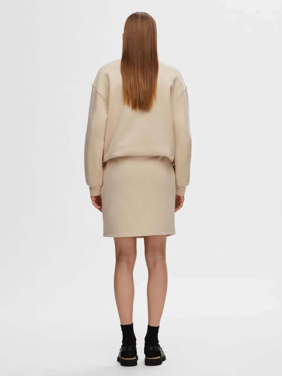 jersey_minikjol_5-1.webp SELECTED JERSEY MINIKJOL Beige Fashion