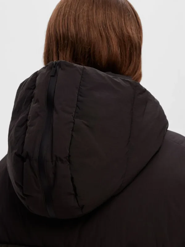 SELECTED JUSTERBAR PUFFERJACKA Black Fashion