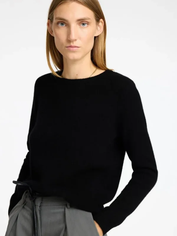 SELECTED 100% KASHMIR TRÖJA Black Discount
