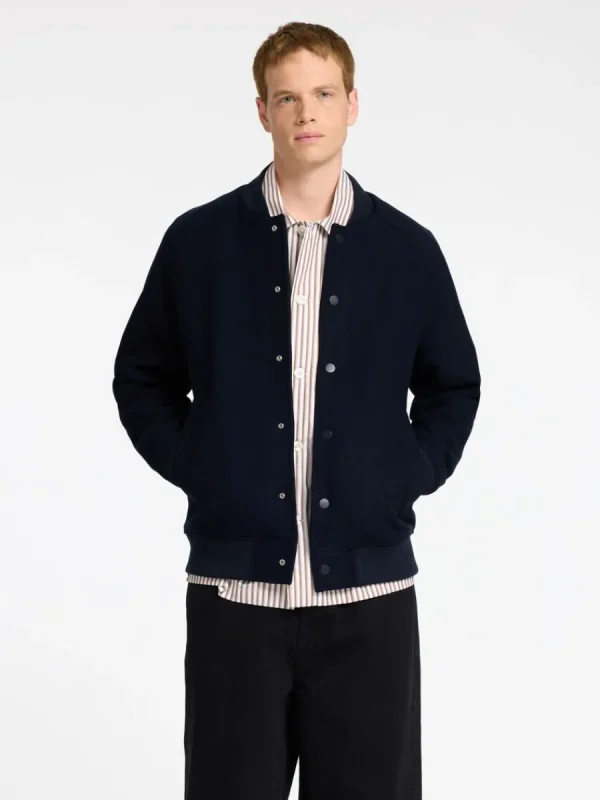 SELECTED KLASSISKA BOMBERJACKA Blue Online