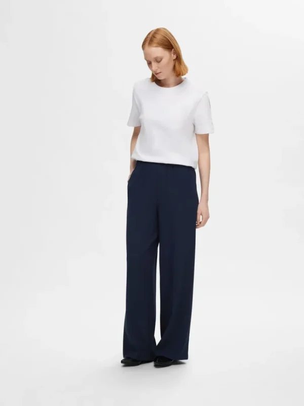 SELECTED KLASSISKA BYXOR MED VIDA BEN Blue Shop