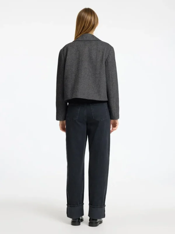 SELECTED KLASSISKA KORT JACKA Grey Discount