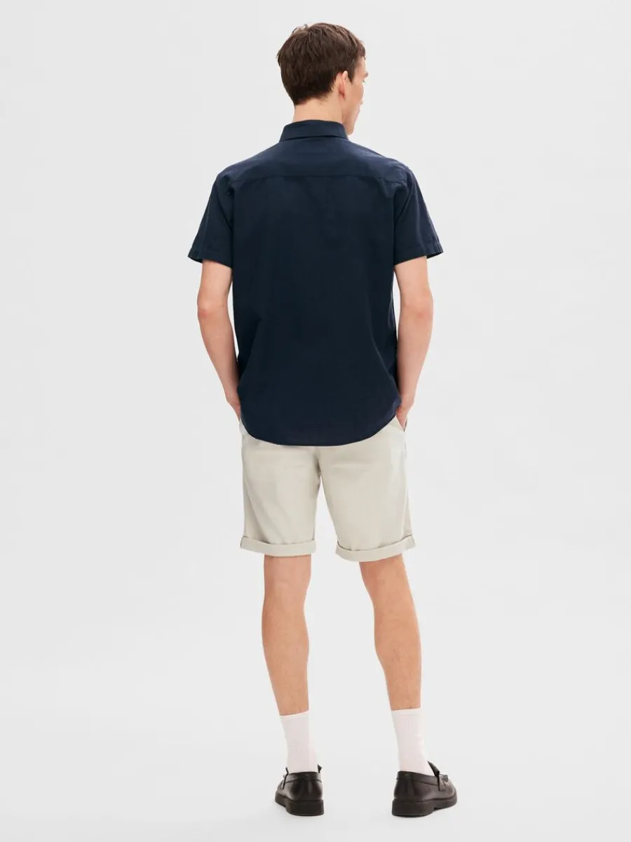 klassiska_kortrmad_skjort_1.webp SELECTED KLASSISKA KORTÄRMAD SKJORTA Blue Discount