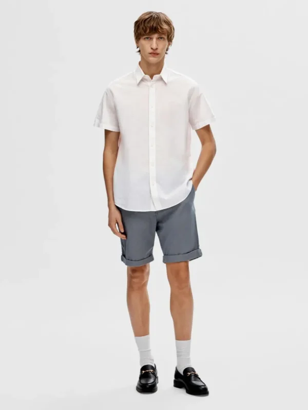 SELECTED KLASSISKA KORTÄRMAD SKJORTA White Cheap