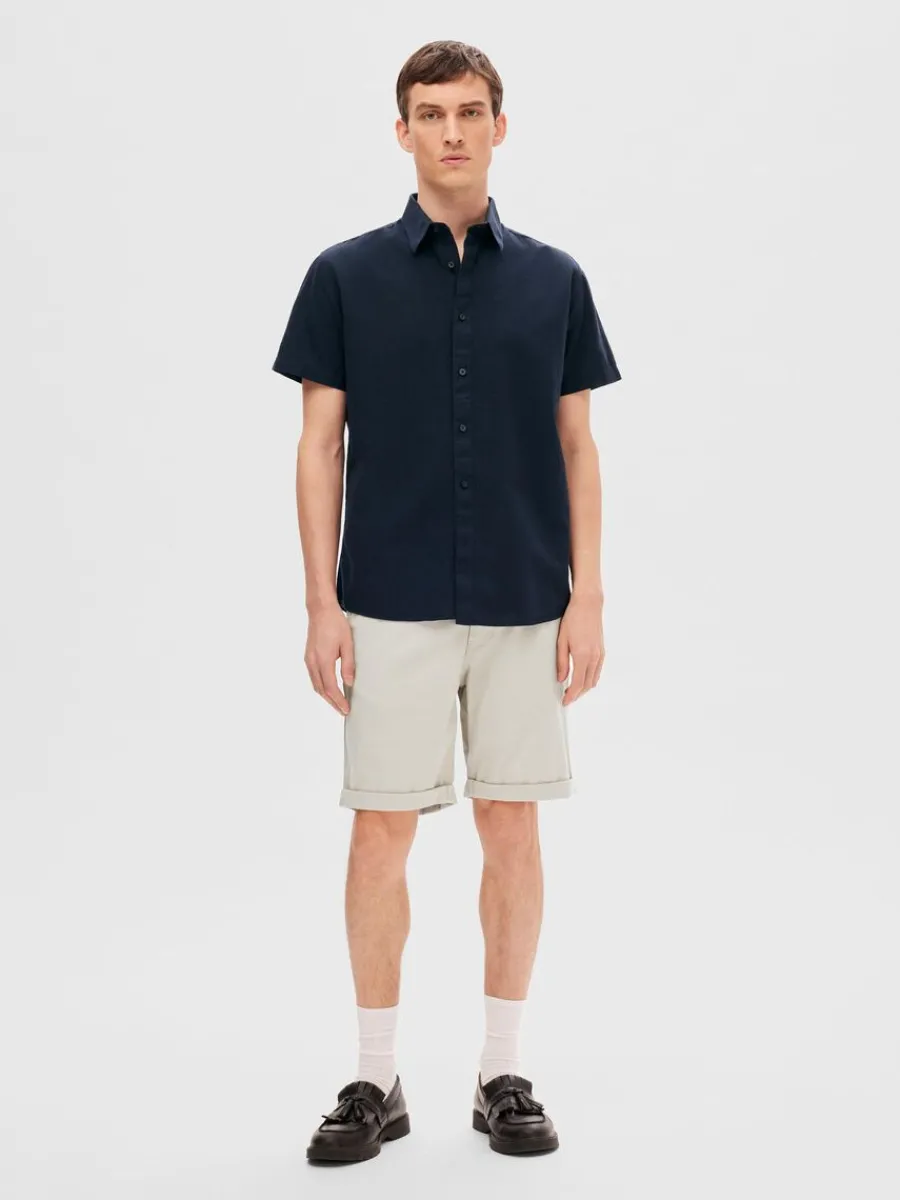 klassiska_kortrmad_skjort_2.webp SELECTED KLASSISKA KORTÄRMAD SKJORTA Blue Discount