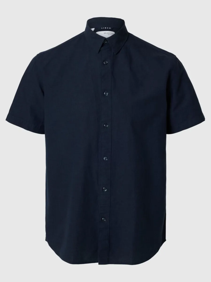 klassiska_kortrmad_skjort_4.webp SELECTED KLASSISKA KORTÄRMAD SKJORTA Blue Discount