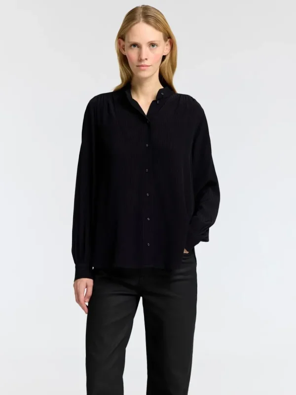 SELECTED KLASSISKA LÅNGÄRMAD SKJORTA Black Flash Sale