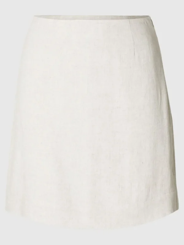 SELECTED KLASSISKA MINIKJOL Beige Online