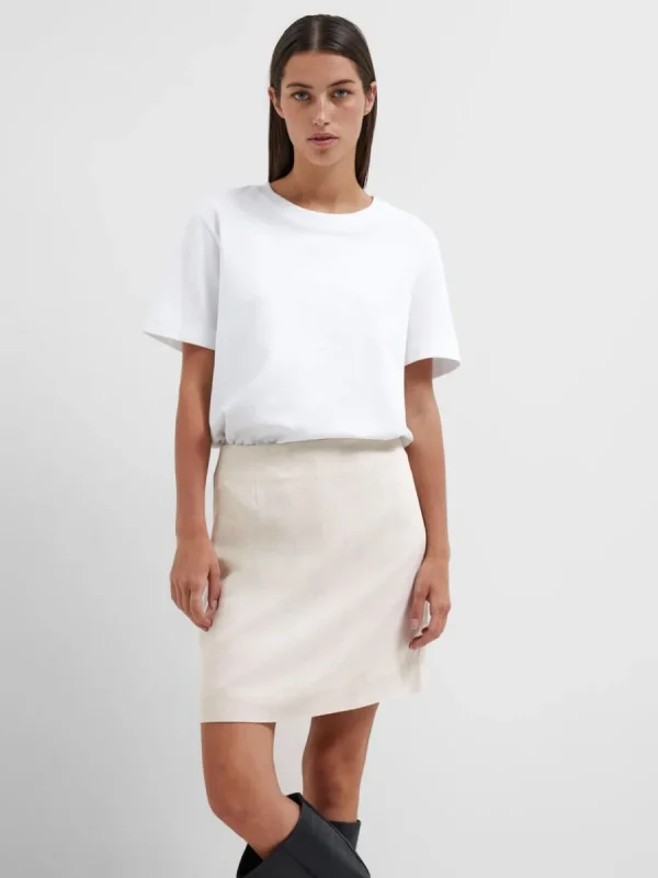 SELECTED KLASSISKA MINIKJOL Beige Online