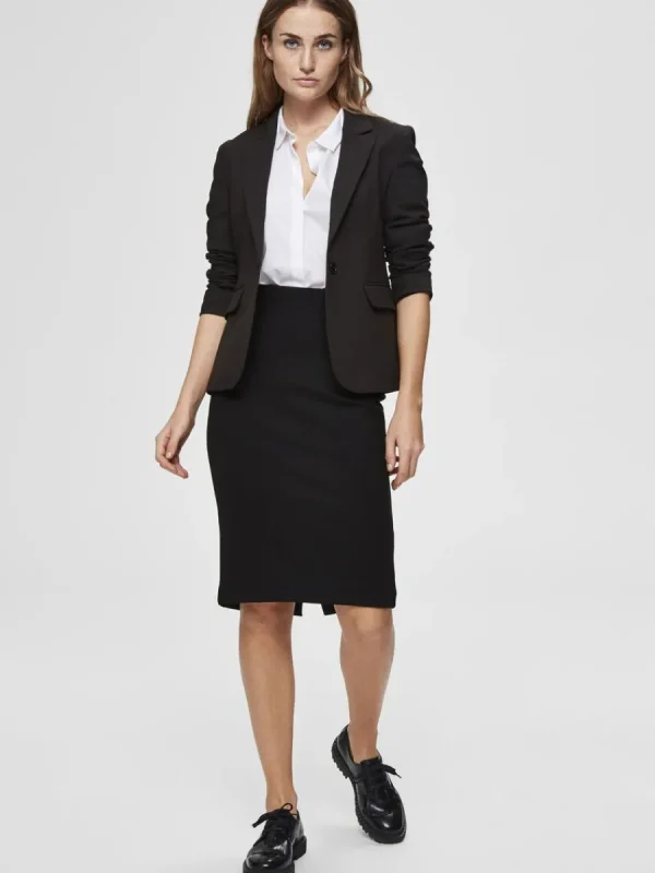 SELECTED KLASSISKA PENNKJOL Black Fashion