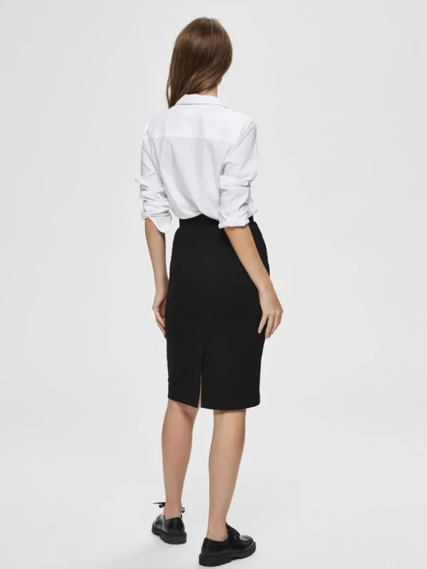 SELECTED KLASSISKA PENNKJOL Black Fashion