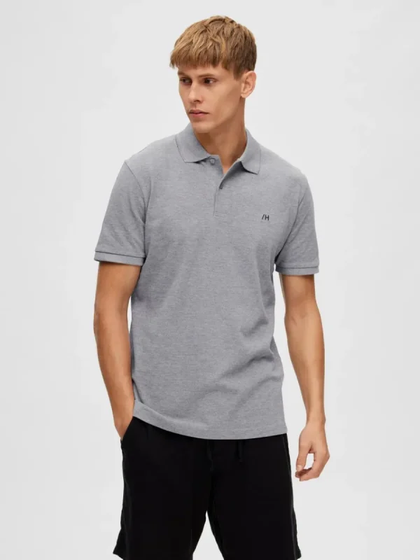 SELECTED KLASSISKA PIKÉTRÖJA Grey Cheap