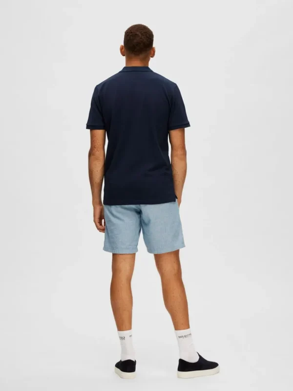 SELECTED KLASSISKA PIKÉTRÖJA Blue Flash Sale