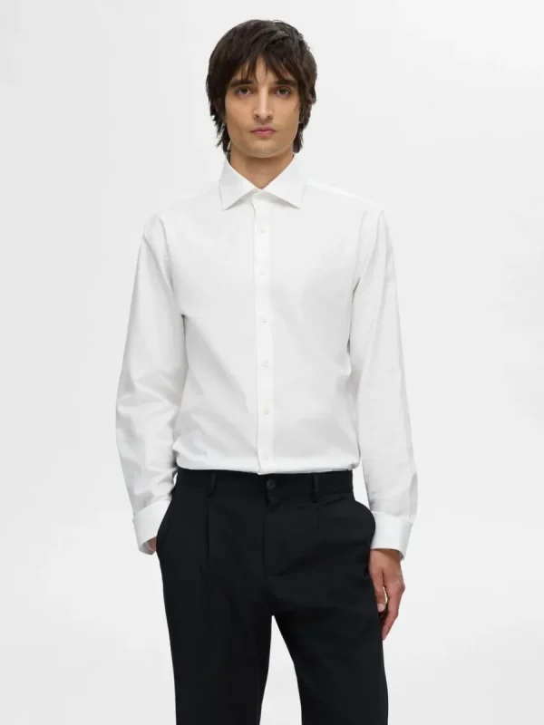 SELECTED KLASSISKA SLIM FIT-SKJORTA White Cheap