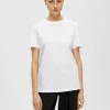 SELECTED KLASSISKA T-SHIRT White Online