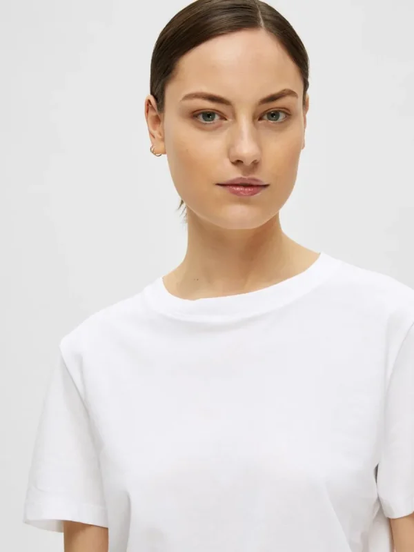 SELECTED KLASSISKA T-SHIRT White Online