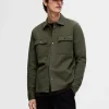 SELECTED KLASSISKA ÖVERSKJORTA Green New