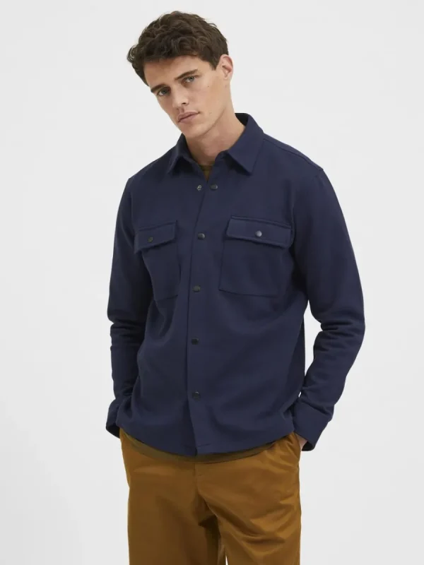 SELECTED KLASSISKA ÖVERSKJORTA Blue Fashion