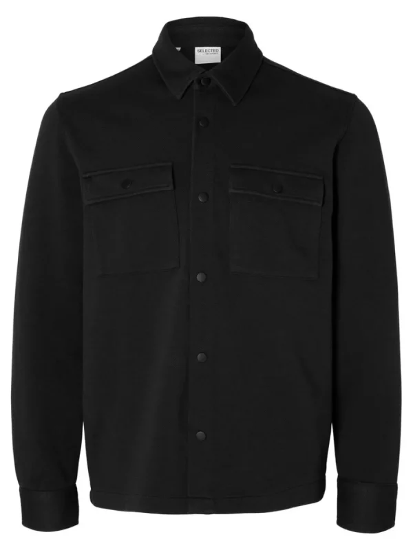 SELECTED KLASSISKA ÖVERSKJORTA Black Best