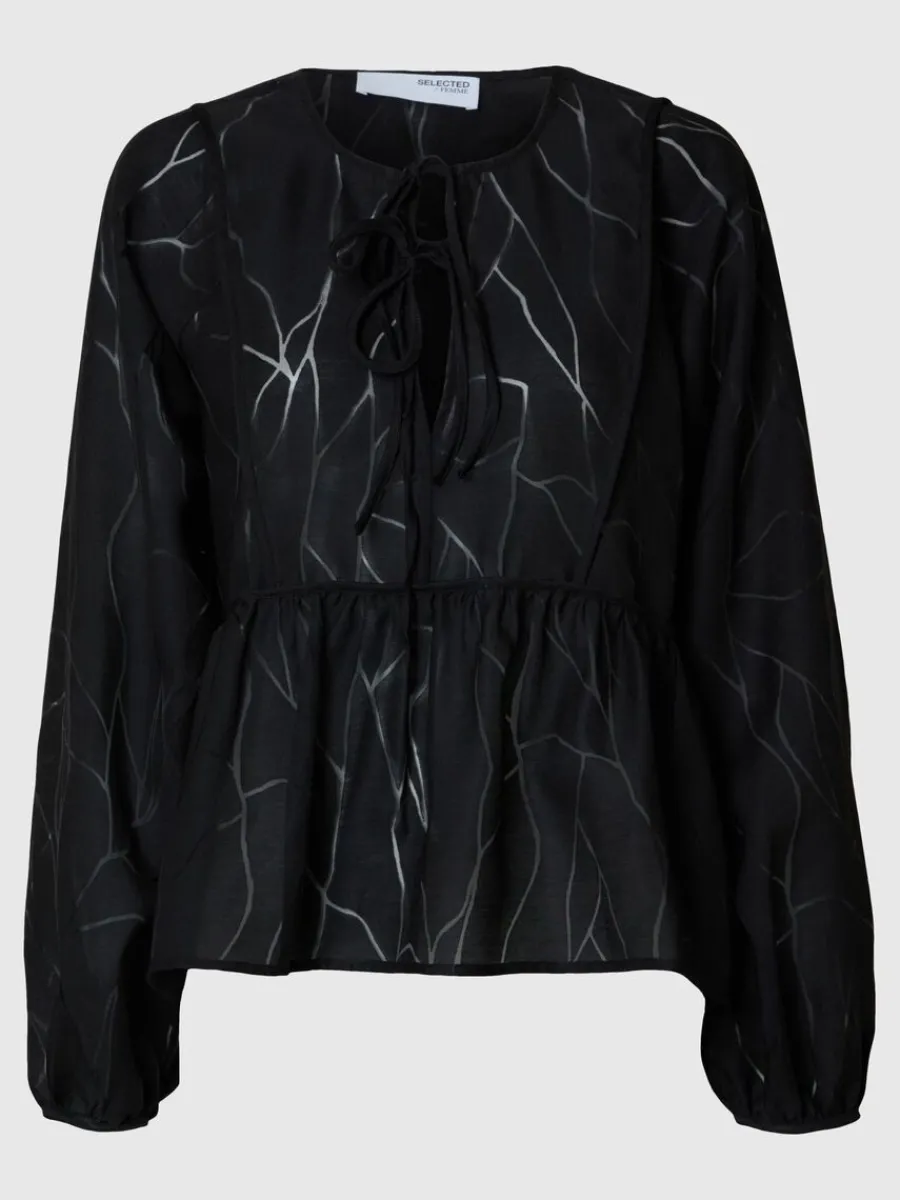knytning_fram_lngrmad_blu_5.webp SELECTED KNYTNING FRAM LÅNGÄRMAD BLUS Black Sale