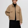 SELECTED KORT BOMBERJACKA Brown Clearance