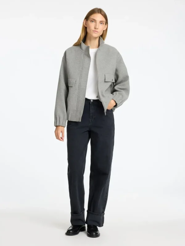 SELECTED KORT BOMBERJACKA Grey New