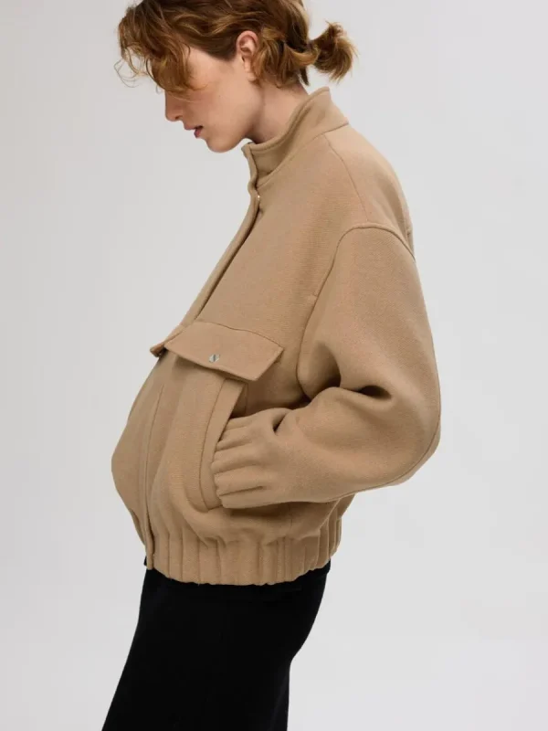 SELECTED KORT BOMBERJACKA Brown Clearance