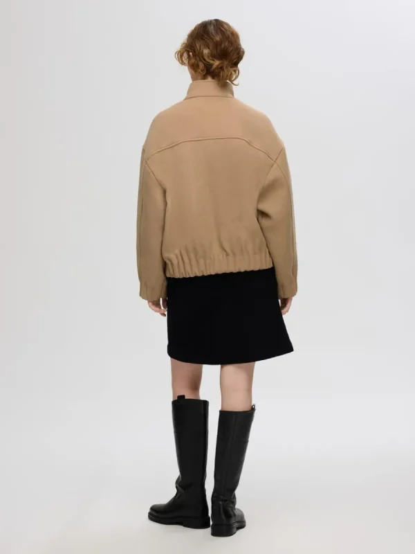 SELECTED KORT BOMBERJACKA Brown Clearance