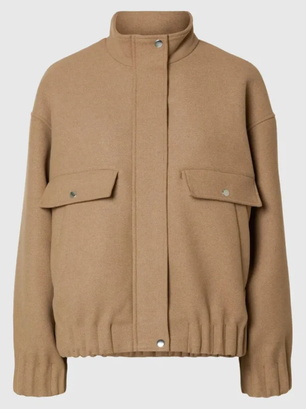 SELECTED KORT BOMBERJACKA Brown Clearance