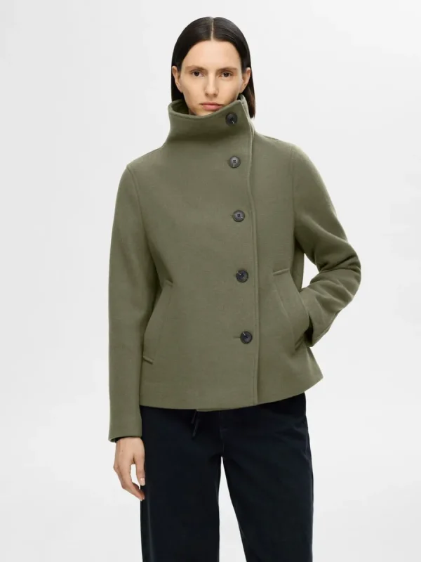 SELECTED KORT JACKA Green Best Sale