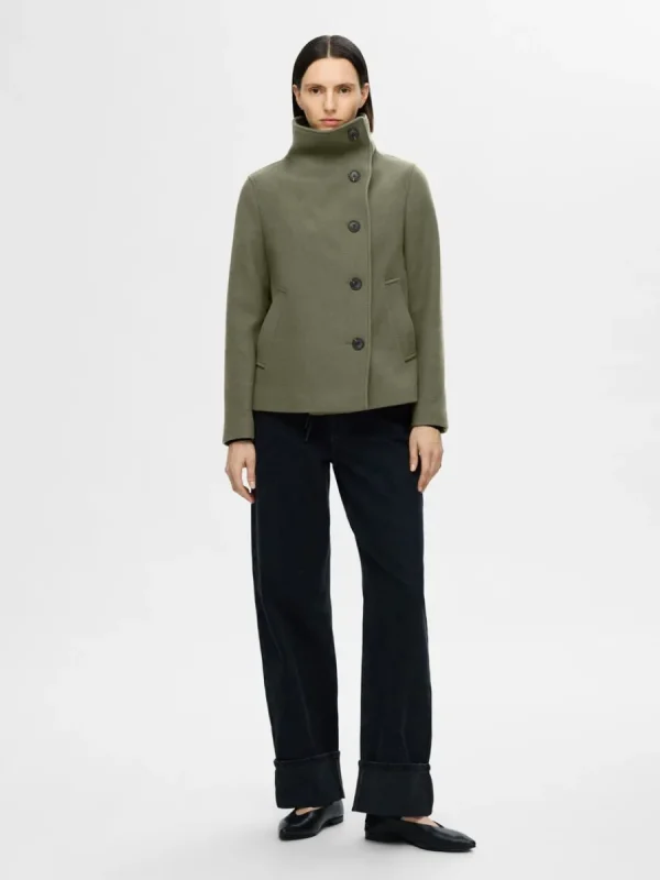 SELECTED KORT JACKA Green Best Sale