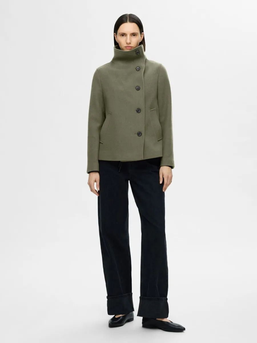 kort_jacka_1.webp SELECTED KORT JACKA Green Best Sale