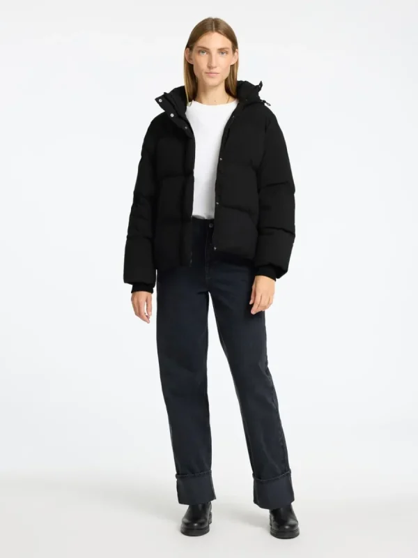 SELECTED KORT PUFFERJACKA Black Cheap