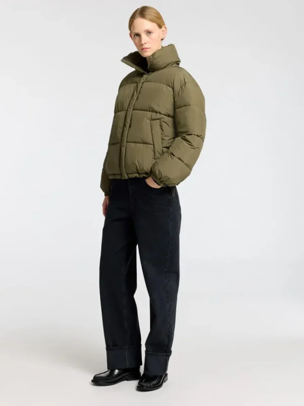 SELECTED KORT PUFFERJACKA Green Store