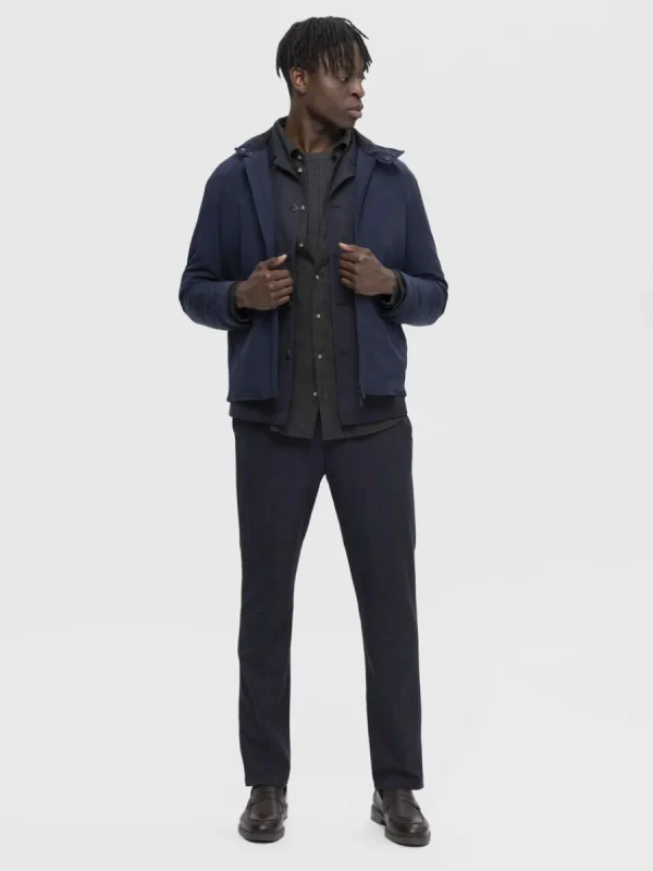 SELECTED KORT VADDERAD JACKA Blue Shop