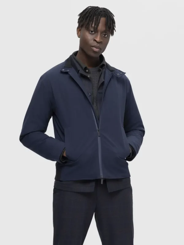 SELECTED KORT VADDERAD JACKA Blue Shop