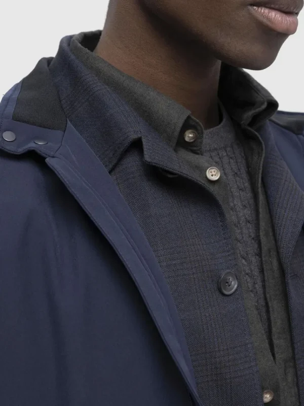 SELECTED KORT VADDERAD JACKA Blue Shop