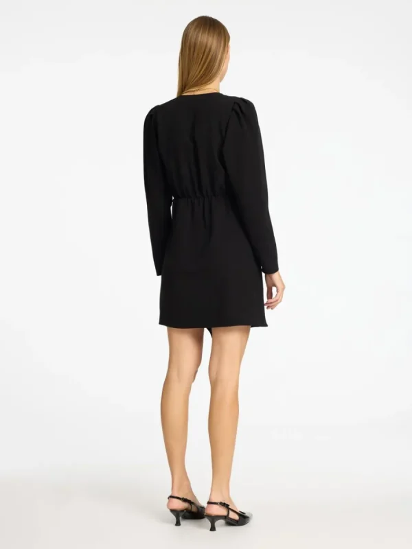 SELECTED KORT VOLANGPRYDD KLÄNNING Black Flash Sale