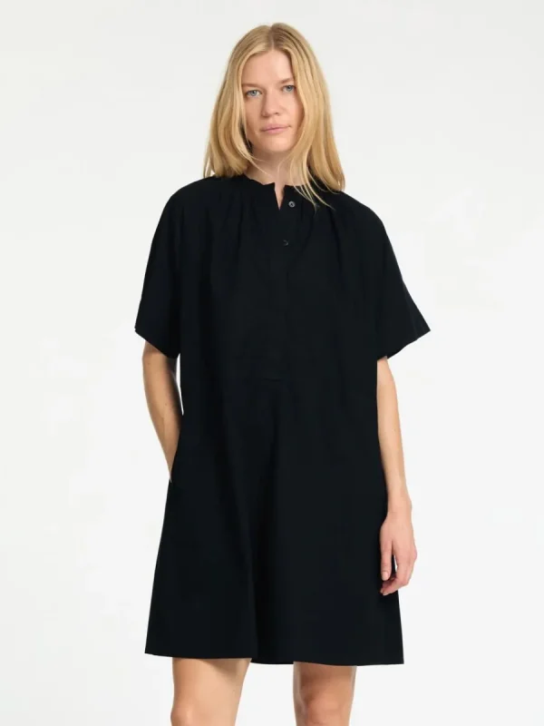 SELECTED KORTÄRMAD KORT KLÄNNING Black Clearance