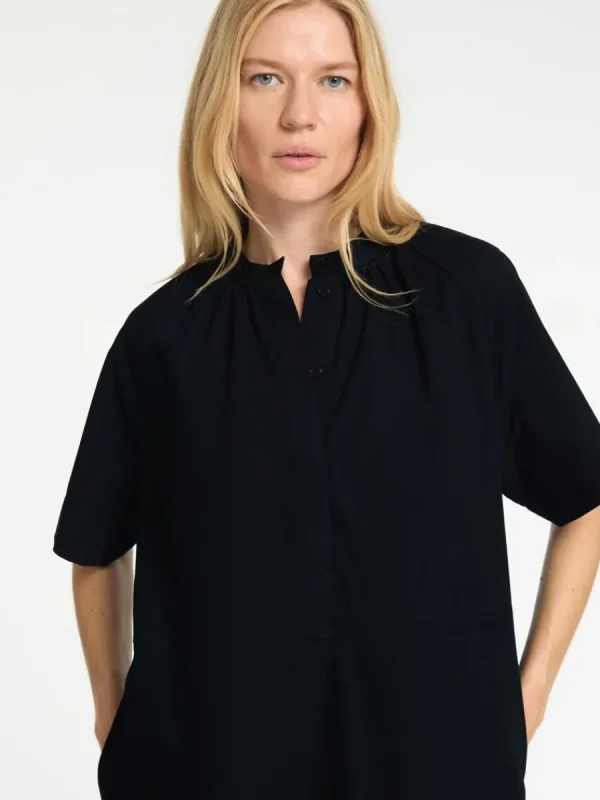 SELECTED KORTÄRMAD KORT KLÄNNING Black Clearance