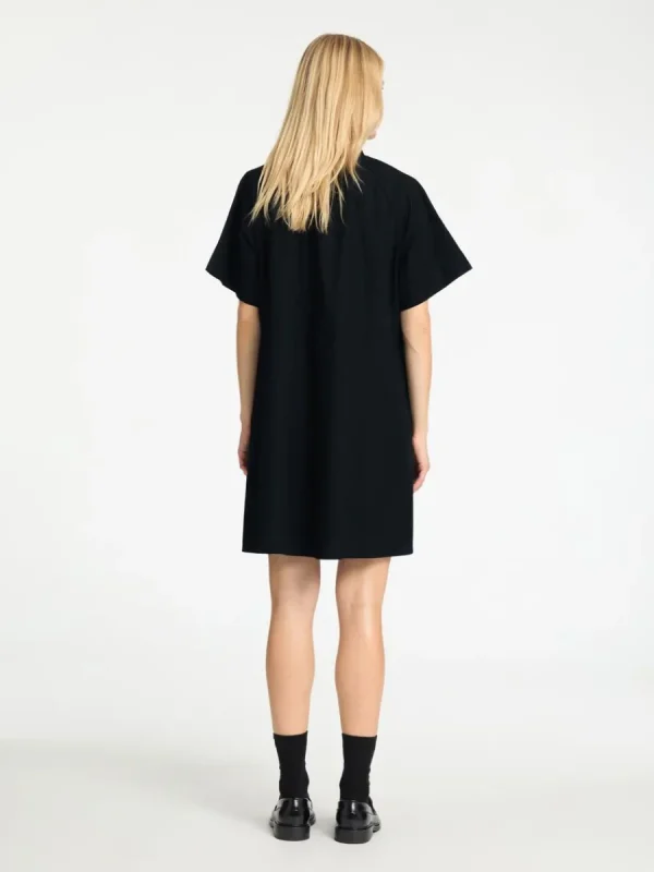 SELECTED KORTÄRMAD KORT KLÄNNING Black Clearance