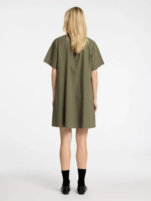 SELECTED KORTÄRMAD KORT KLÄNNING Green Fashion