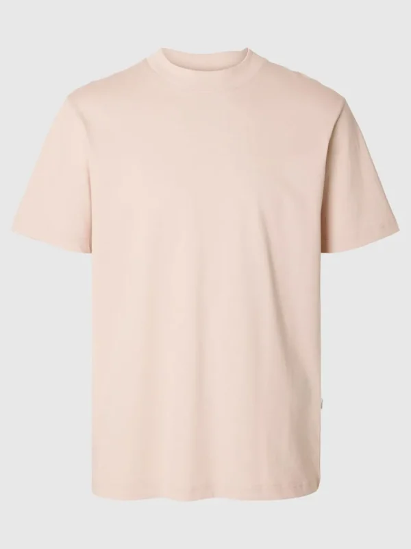 SELECTED KORTÄRMAD MED AVSLAPPNAD PASSFORM T-SHIRT Pink Cheap