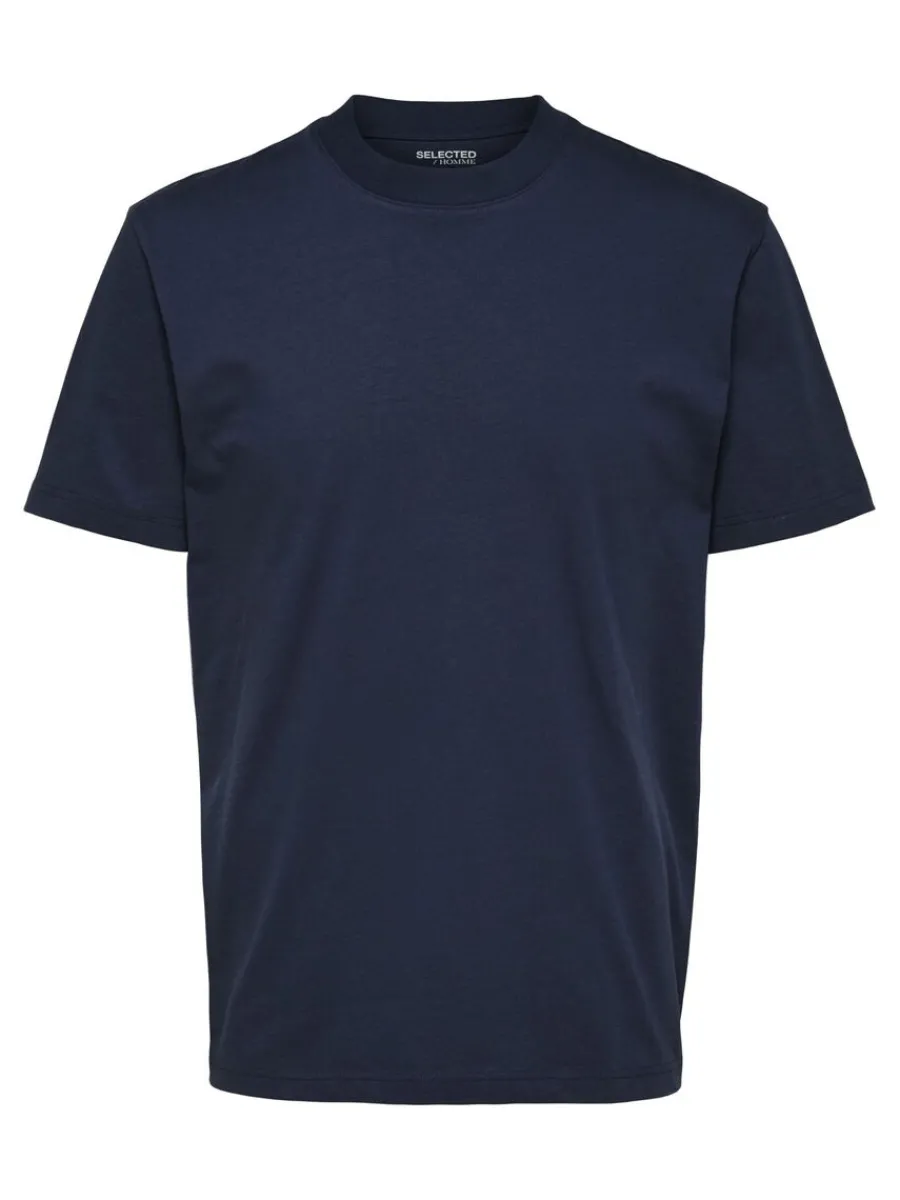 kortrmad_med_avslappnad_p_5-2.webp SELECTED KORTÄRMAD MED AVSLAPPNAD PASSFORM T-SHIRT Blue Hot