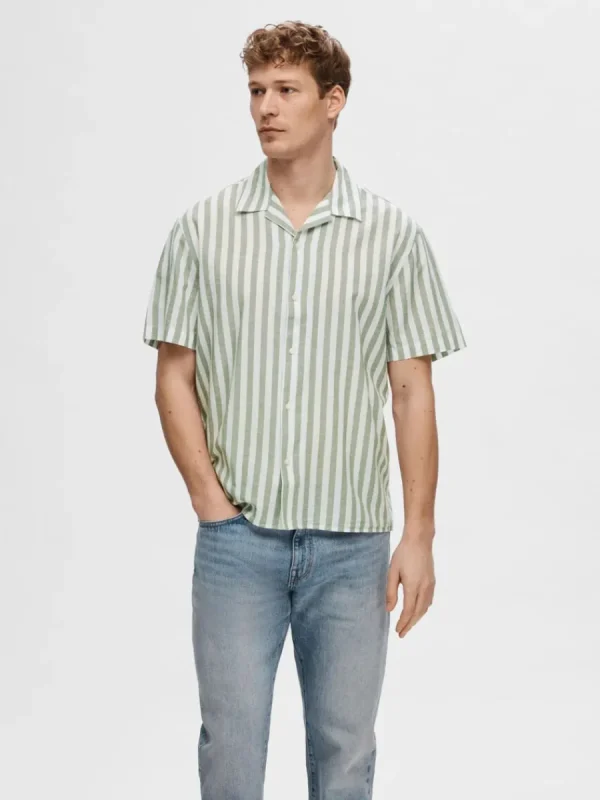 SELECTED KORTÄRMAD SKJORTA Green Online