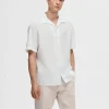 SELECTED KORTÄRMAD SKJORTA White New