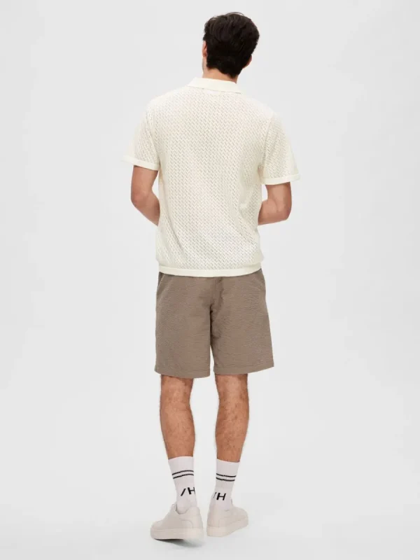 SELECTED KORTÄRMAD SKJORTA White New
