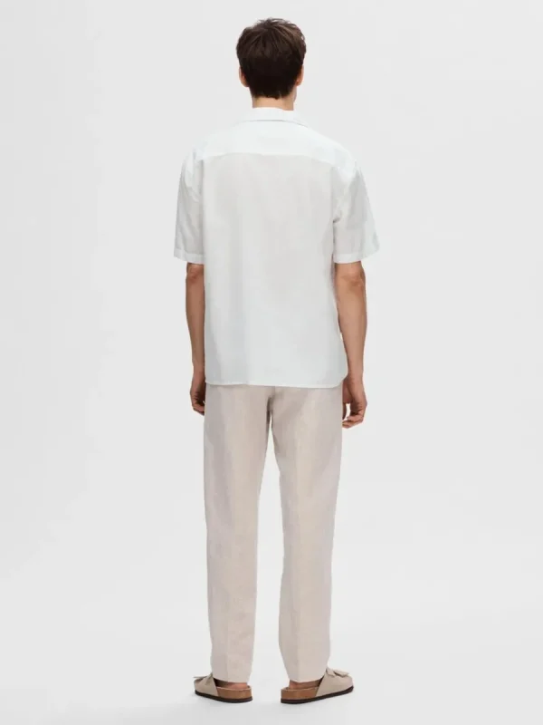 SELECTED KORTÄRMAD SKJORTA White New