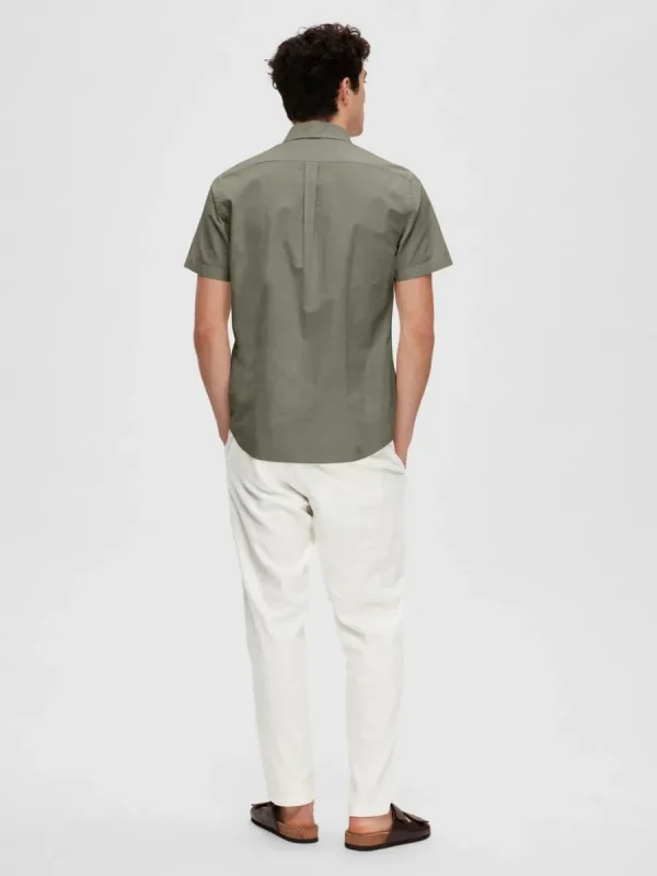 SELECTED KORTÄRMAD SKJORTA Green Best Sale